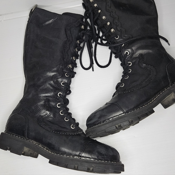 John Fluevog Bertman Tall Derby Boots Discontinued | 7th Heaven Collection 7.5 - Picture 11 of 16